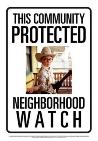 A Christmas Story This Community Protected By Ralphie Photo Tin Sign Poster