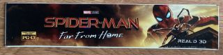 ⭐ Marvel - Spider - Man: Far From Home In 3d - Movie Theater Poster / Mylar Small