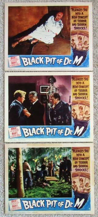 Black Pit Of Dr.  M 1961 Set Of 3lc 