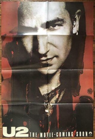 Close - Up Of Bono Irish Rock U2 Rattle And Hum 1988 1sh Movie Poster 2363