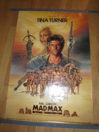 Mad Max Beyond Thunderdome Soundtrack Poster Tina Turner Mel Gibson