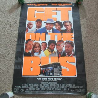 Vintage 90s Get On The Bus Video Movie Poster 1996 Spike Lee Ossie Davis