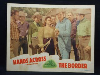 Hands Across The Border 1944 Lobby Card Ruth Terry Sons Of The Pioneers Western