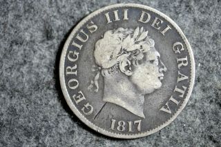 1817 - Georgius Iii Dei Gratia Great Britain Half Crown Rex Fid: Def: J14462