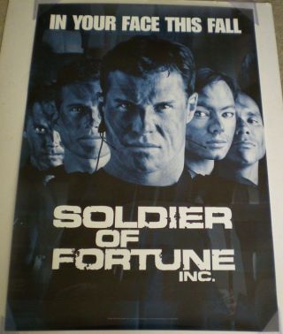Soldier Of Fortune Movie Poster 1 Sided 27x39 Tim Abell Mark Sheppard