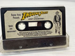 1989 Promotional Cassette Tape Indiana Jones & The Last Crusade