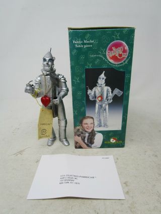 2001 Kurt S.  Adler The Wizard Of Oz Fabric Mache Table Piece Tin Man (nos)