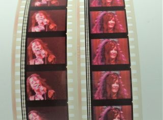 Janis Joplin 2 Rare Film Cells Strips