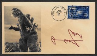 Haruo Nakajima Godzilla Autograph Reprint Featured On Collector Envelope 1118op