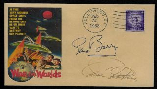 1953 War Of The Worlds Autograph Reprint Featured On Collector Envelope Op1254