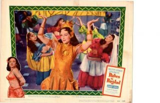 Babes In Bagdad 1952 Release Lobby Card Paulette Goddard Gypsy Rose Lee