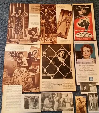 1940s Clippings Of Joan Crawford