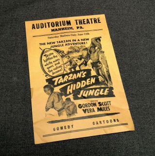 Auditorium Theatre Manheim Pa Tarzan 