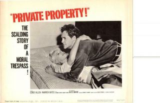 Private Property 1960 Release Lobby Card Sexploitation Kate Manx,