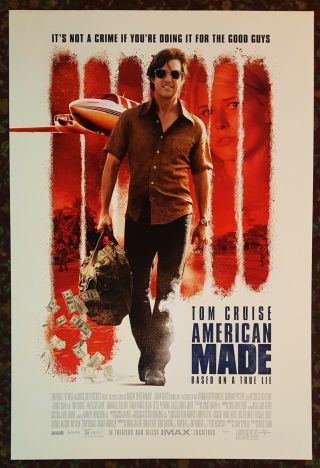 American Made (2017) Movie Poster 27x40 Ds Final Version Tom Cruise