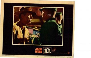 The D.  I.  1957 Release Lobby Card Military Jack Webb