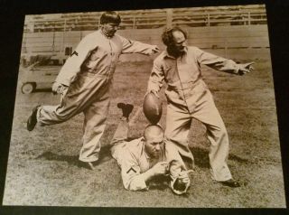 11x14 Large Postcard The Three Stooges 1982 Moe Larry Curly Football