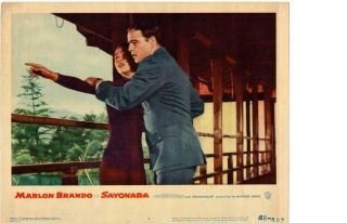 Sayonara 1957 Release Lobby Card Red Buttons Marlon Brando,