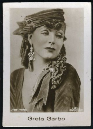 Greta Garbo Orig 1930s Real Photo German Collector 