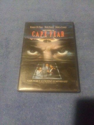 Cape Fear Dvd Robert Deniro Nick Nolte Jessica Lange