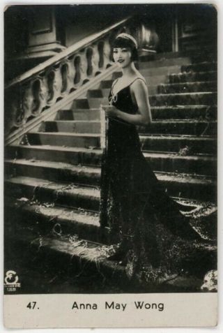 Anna May Wong Chinese - American Actress 1930s German Collector 