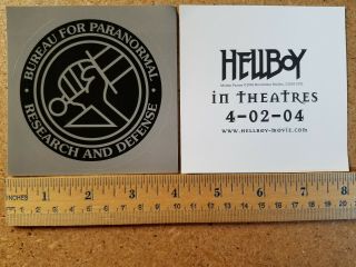 Hellboy Bureau For Paranormal Research And Defense Sticker (movie Theater Promo)