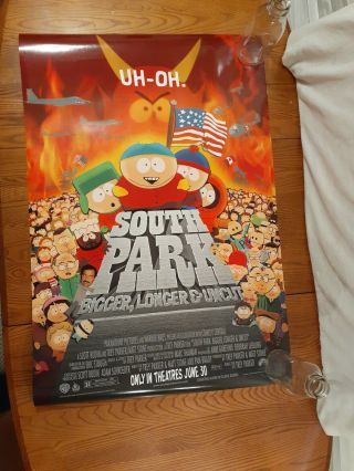 South Park: Bigger,  Longer & Uncut (1999) Movie Poster - Ds - Rolled