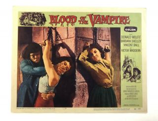 Blood Of The Vampire 1958 - Movie Poster Lobby Card 4 - Horror