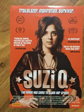 Cinema Promotional Movie Flyer For “suziq ” Printed On Glossy Paper 15cm X 21cm
