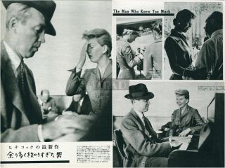 James Stewart Doris Day Alfred Hitchcock Man Who Knew Too Much Clippings Jf/r
