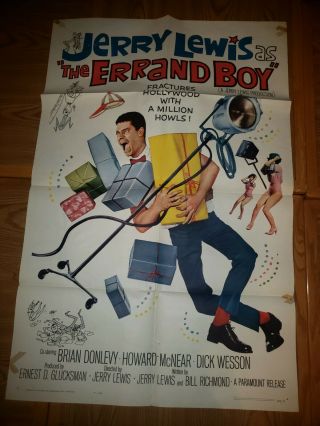 The Errand Boy Jerry Lewis Studio - Issued Poster With