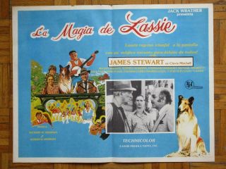 The Magic Of Lassie James Stewart Mickey Rooney Spanish Mexican Lobby Card 2