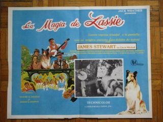 The Magic Of Lassie James Stewart Mickey Rooney Spanish Mexican Lobby Card 5
