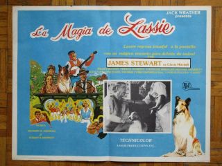 The Magic Of Lassie James Stewart Mickey Rooney Spanish Mexican Lobby Card 3