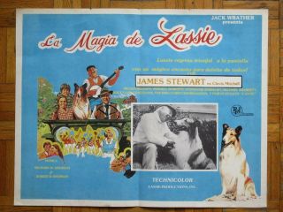 The Magic Of Lassie James Stewart Mickey Rooney Spanish Mexican Lobby Card 4