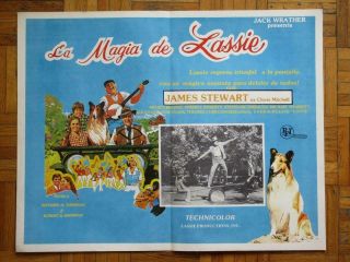 The Magic Of Lassie James Stewart Mickey Rooney Spanish Mexican Lobby Card 6