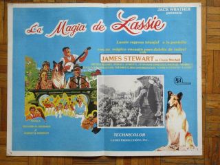 The Magic Of Lassie James Stewart Mickey Rooney Spanish Mexican Lobby Card 8