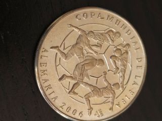 Central America 10 Pesos 2006 1 Oz Silver,  World Fifa Cup (r208)