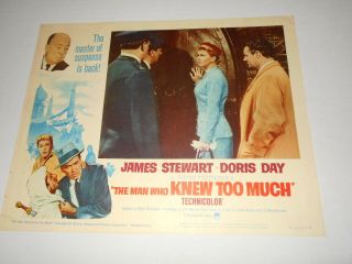 Man Who Knew Too Much Doris Day James Stewart Hitchcock R63 Lobby Card 7