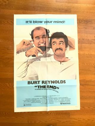 The End One Sheet Style A 1978 Burt Reynolds,  Sally Field