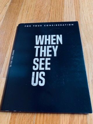 Fyc 2 Dvd Set - When They See Us Complete Series Netflix Fyc Emmy Ava Duvernay