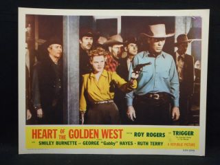 Heart Of The Golden West 1942 R55 Lobby Card Ruth Terry William Haade Roy Rogers