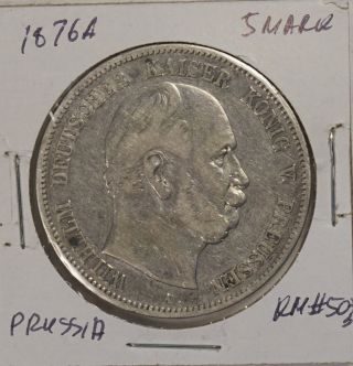 1876a Germany Prussia 5 Mark Km 503 Xf Cv $225