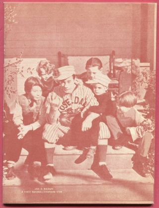 1928 To 1964 Joe E.  Brown Movie Star Cover Of School Scribbler.  Nos