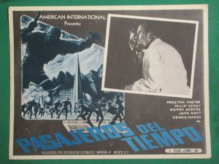 The Time Travelers Sci - Fi Monster Art Spanish Orig Mexican Lobby Card 2