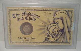 1573 - Kb Mark - Hungary - 1 Denar - Madonna & Child - Silver Coin