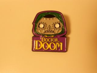 Marvel Fantastic 4 Funko Pop Doctor Doom Enamel Pin Collector Corps Exclusive