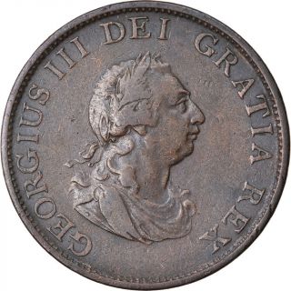 [ 873880] Coin,  Great Britain,  George Iii,  1/2 Penny,  1799,  Vf,  Copper,  Km:647