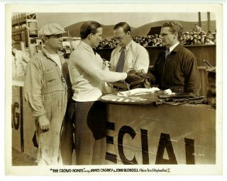 James Cagney Vtg 1932 Photo The Crowd Roars Orig Warner Bros Vitaphone 8 X 10