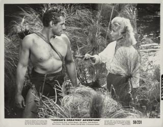 Gordon Scott,  Sara Shane Orig 1959 Photo Tarzan 
